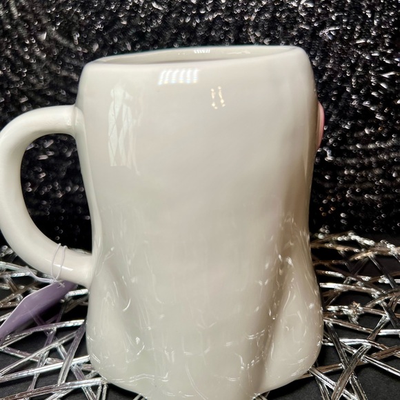 Halloween Ceramic Cold Brew Drinking Girlie Girl Ghost Mug Flower Sunglasses - Picture 9 of 10